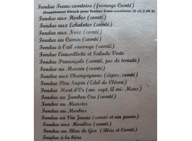 Liste de fondues au fromage